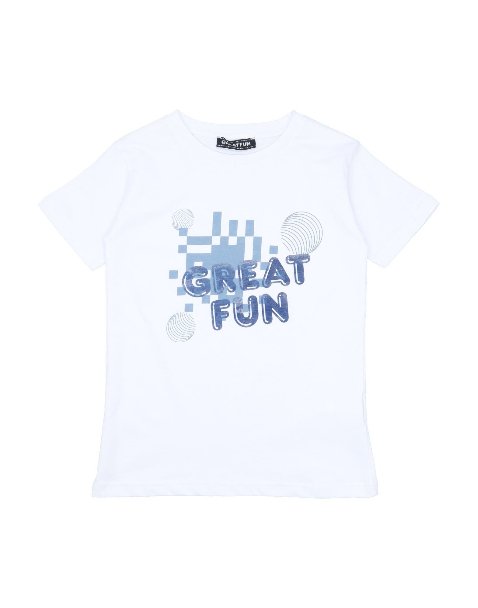 Fun & Fun Kids' T-shirts In White