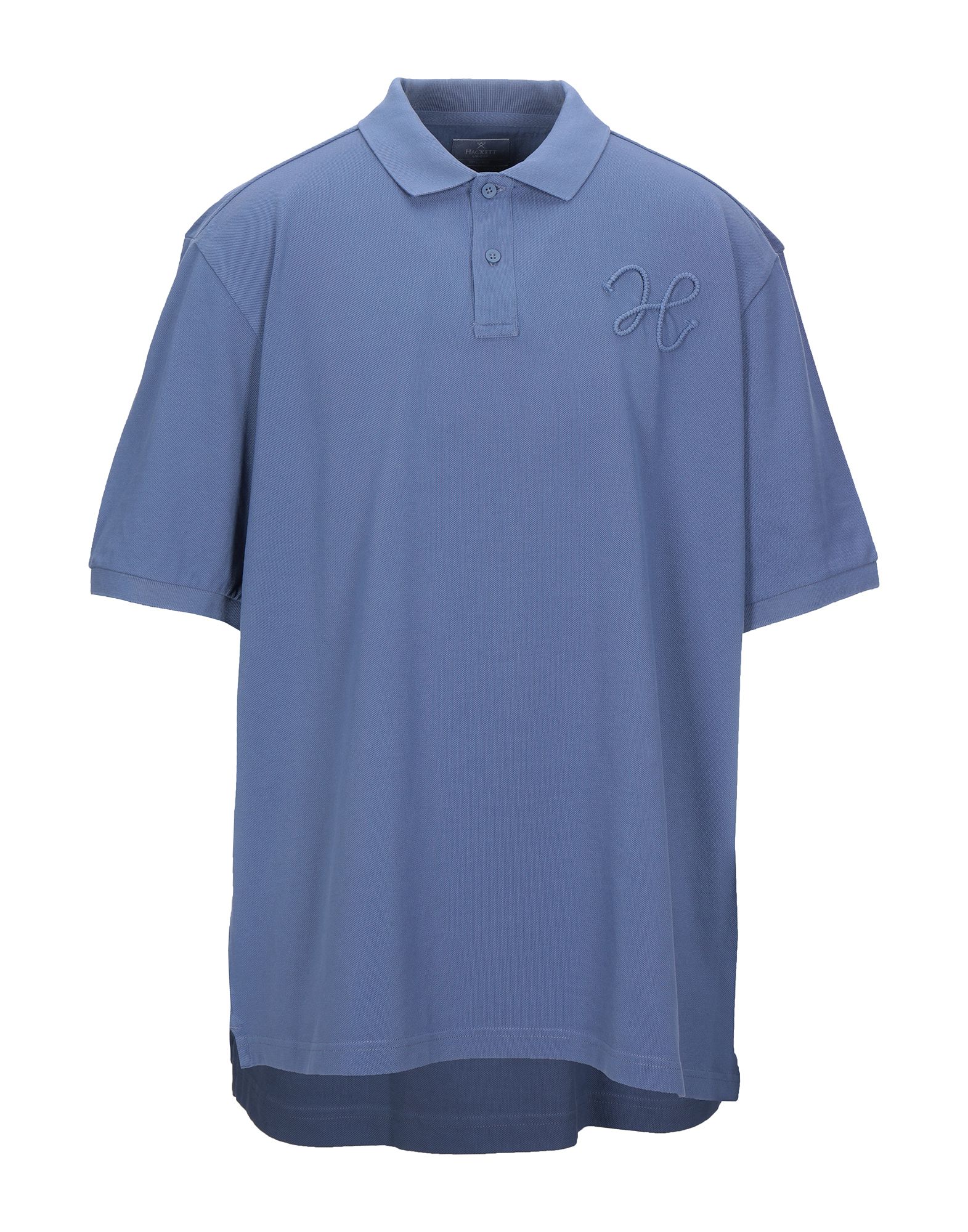 《セール開催中》HACKETT メンズ ポロシャツ ブルーグレー XS コットン 100%