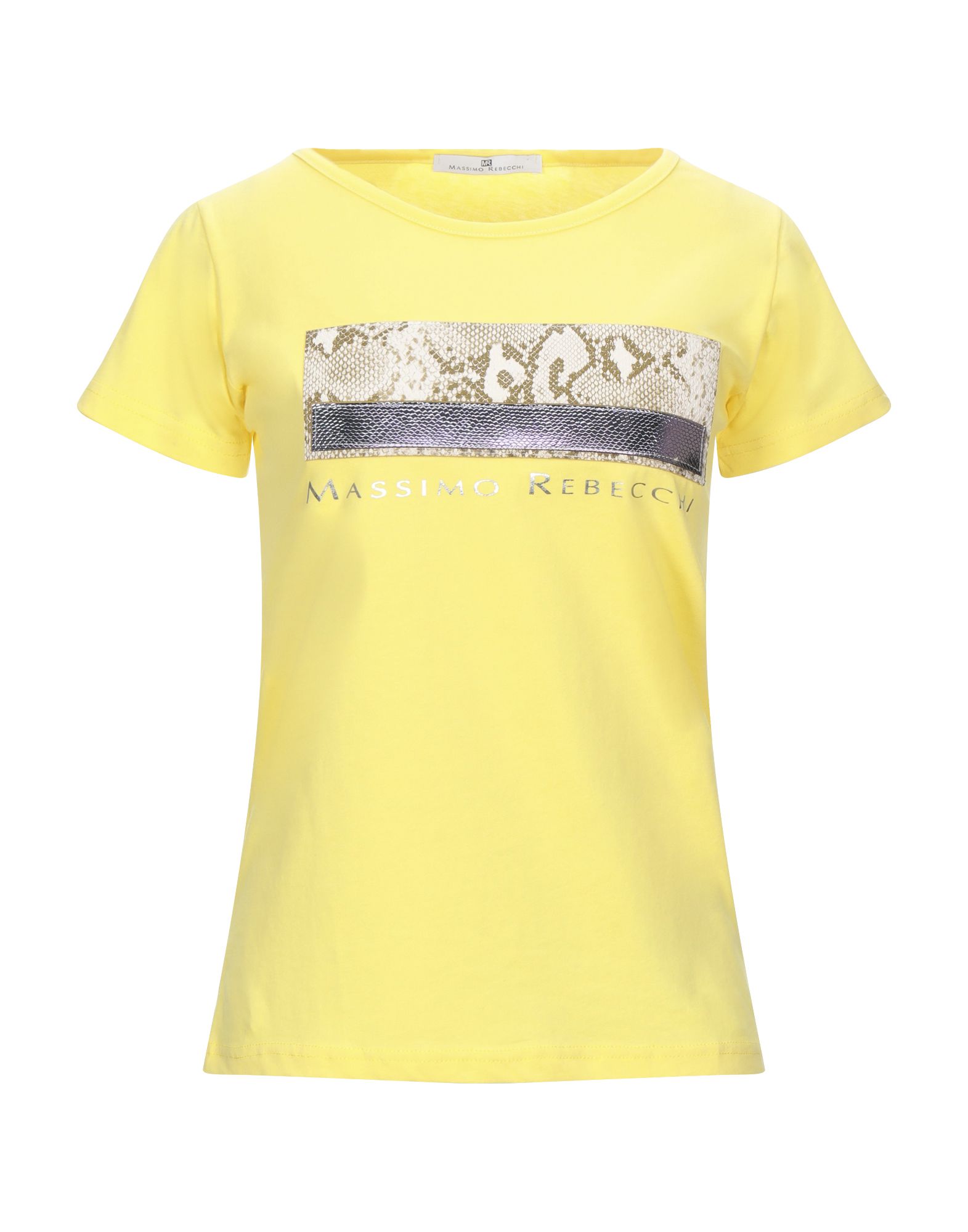 Mr Massimo Rebecchi T-shirts In Yellow