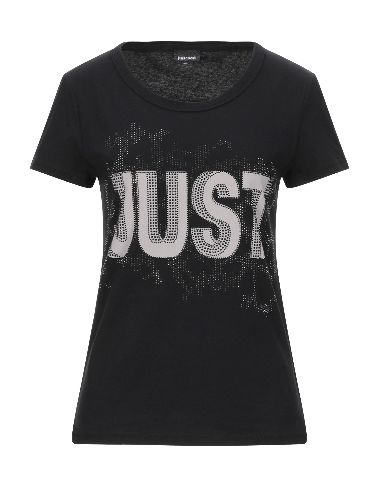 《セール開催中》JUST CAVALLI レディース T シャツ ブラック XS コットン 100% / アルミニウム