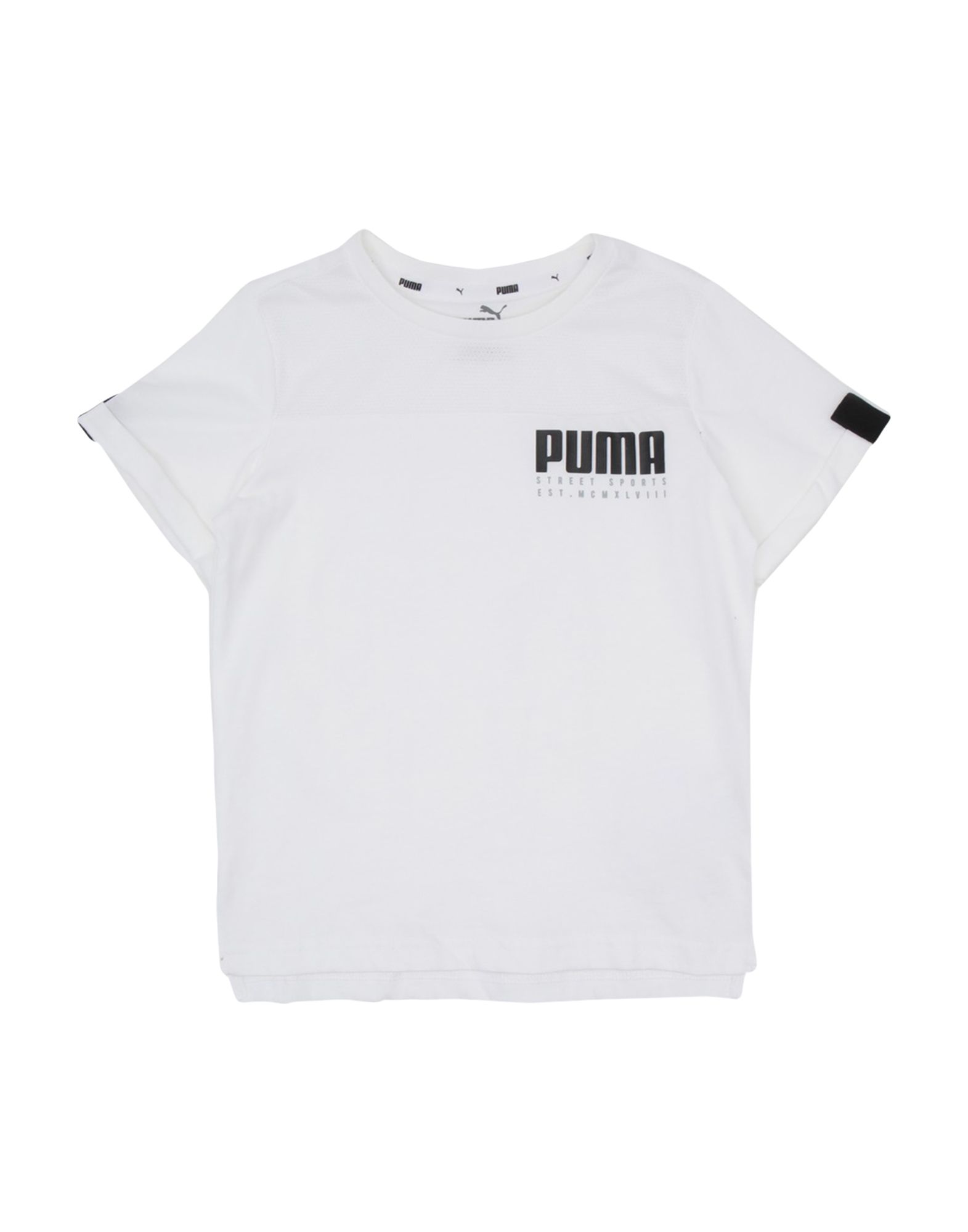 Puma Kids'  Alpha Advanced Tee B Toddler Boy T-shirt White Size 6 Cotton, Elastane