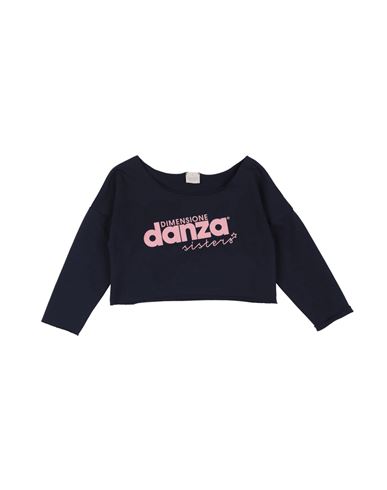 Dimensione Danza Babies'  Toddler Girl Sweatshirt Navy Blue Size 3 Cotton, Polyester, Elastane