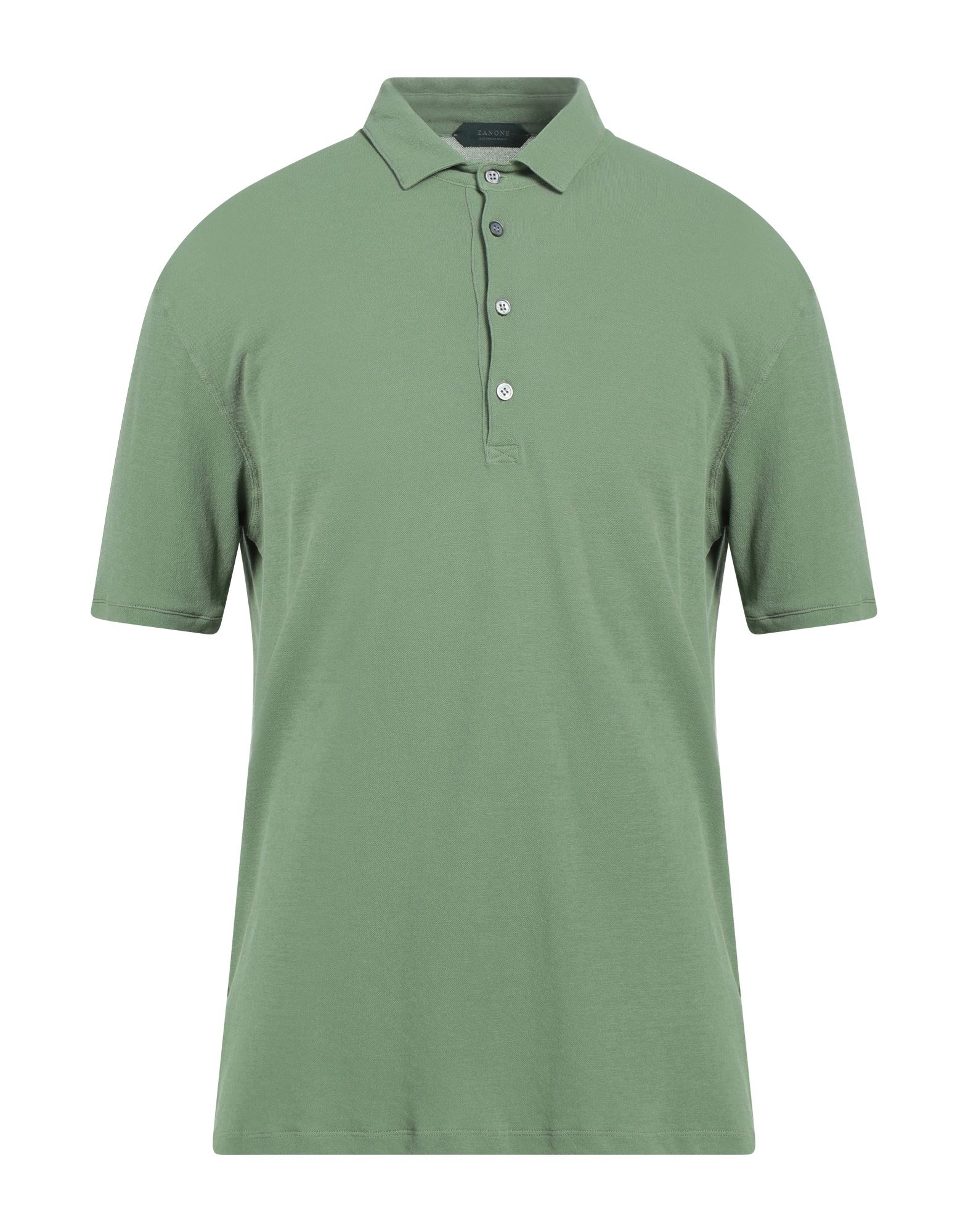Zanone Polo Shirts In Green