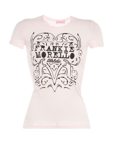Woman T-shirt Pink Size 8 Cotton, Elastane