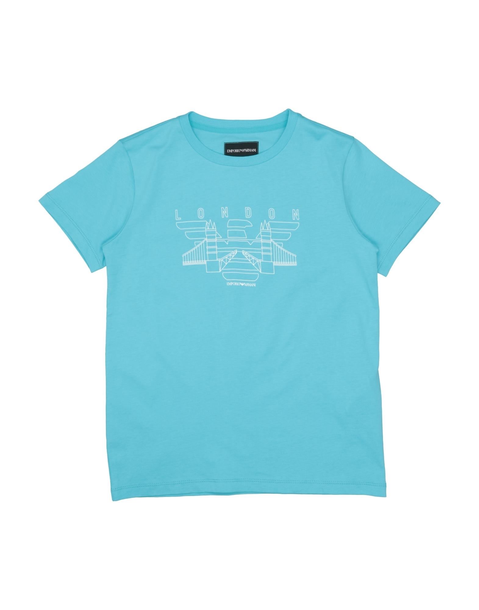 Emporio Armani Kids' T-shirts In Blue