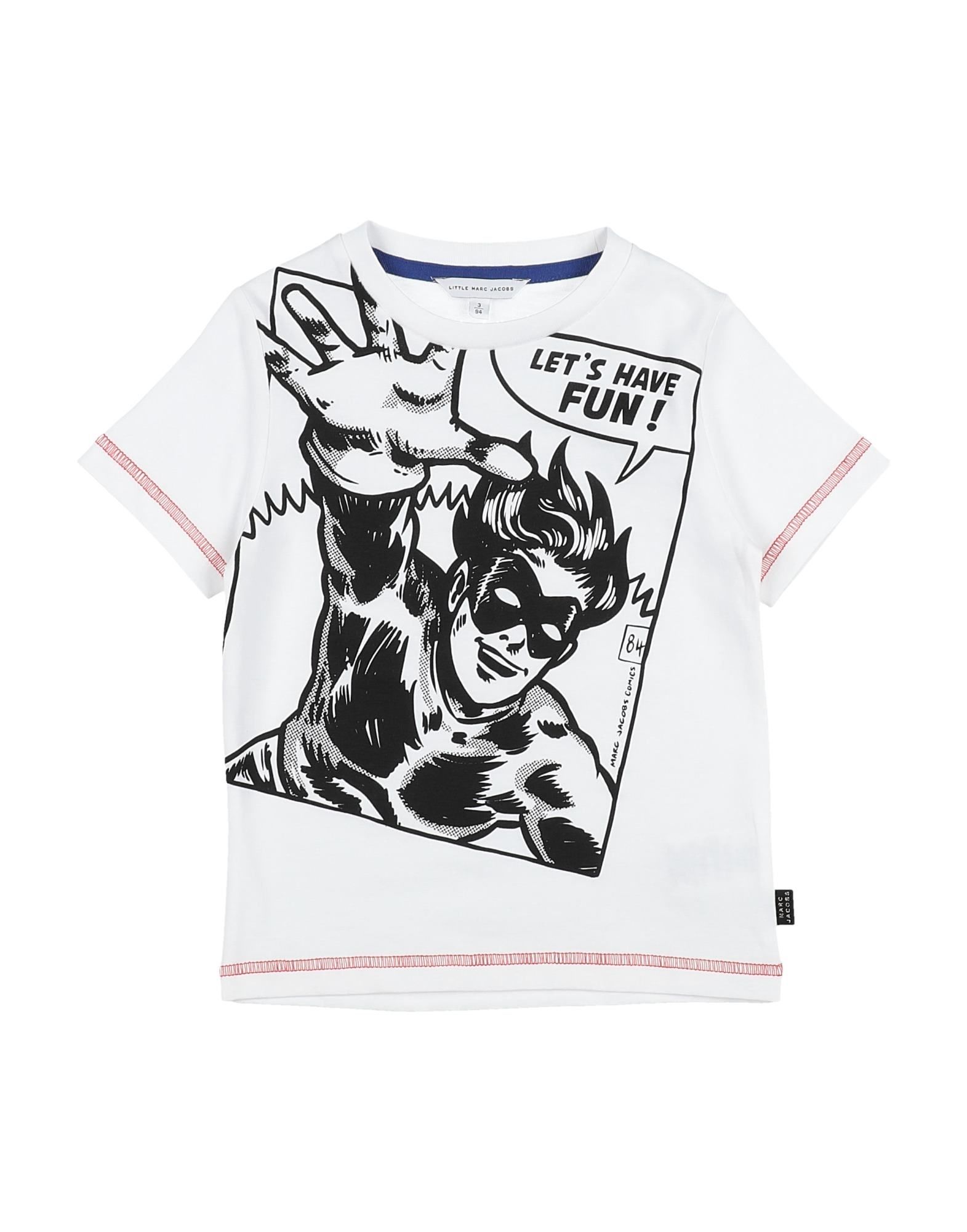 Little Marc Jacobs Kids T Shirts In White Modesens