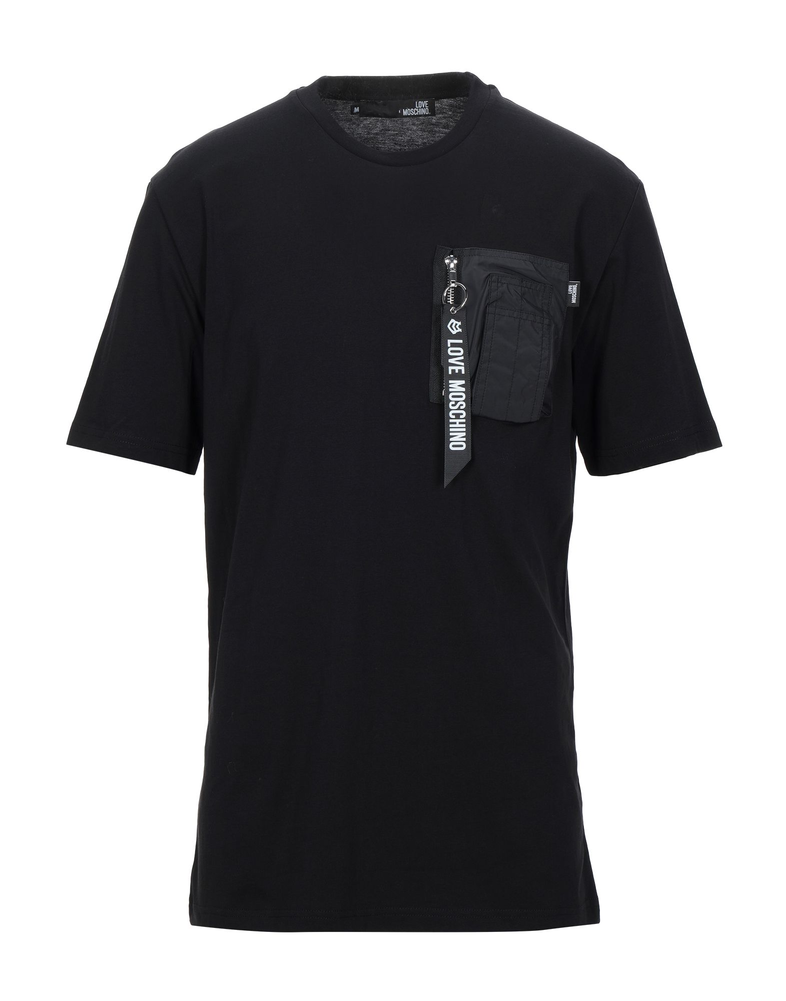 《セール開催中》LOVE MOSCHINO メンズ T シャツ ブラック XS コットン 100% / ナイロン / ポリウレタン