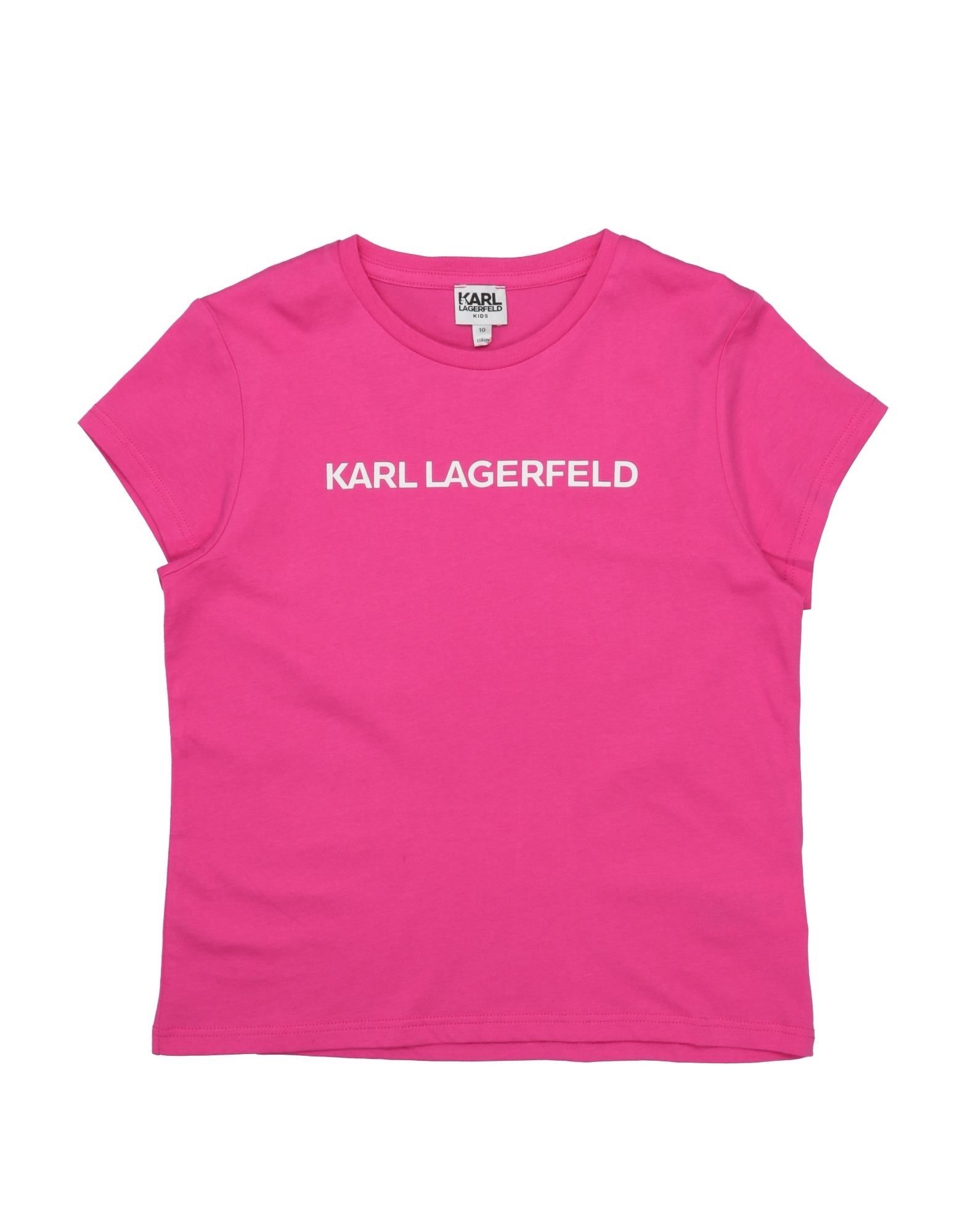 KARL LAGERFELD KARL LAGERFELD TODDLER GIRL T-SHIRT FUCHSIA SIZE 6 COTTON,12453760OH 4