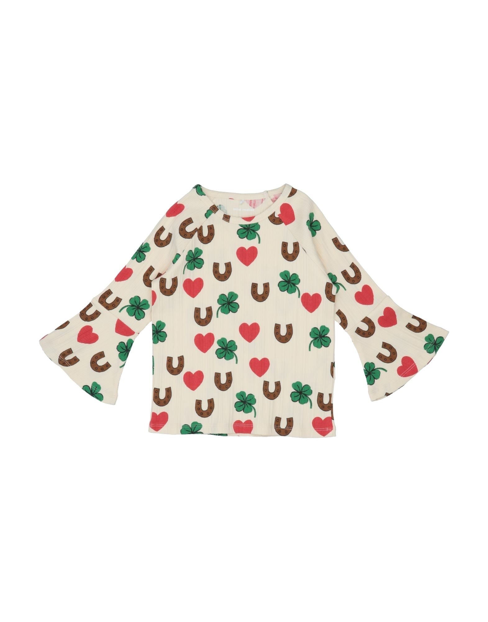 Shop Mini Rodini Toddler Girl T-shirt Beige Size 4 Organic Cotton, Elastane