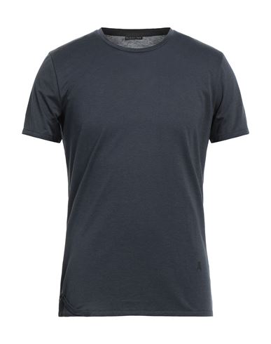 Shop Patrizia Pepe Man T-shirt Lead Size M Lyocell, Cotton In Grey