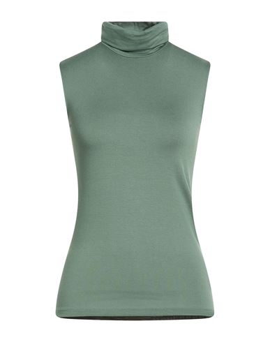 Majestic Filatures Woman T-shirt Green Size 1 Viscose, Elastane In Green