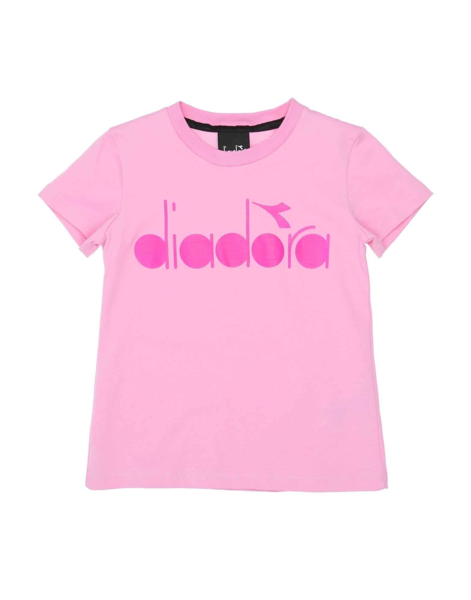 Shop Diadora Toddler Girl T-shirt Pink Size 6 Cotton