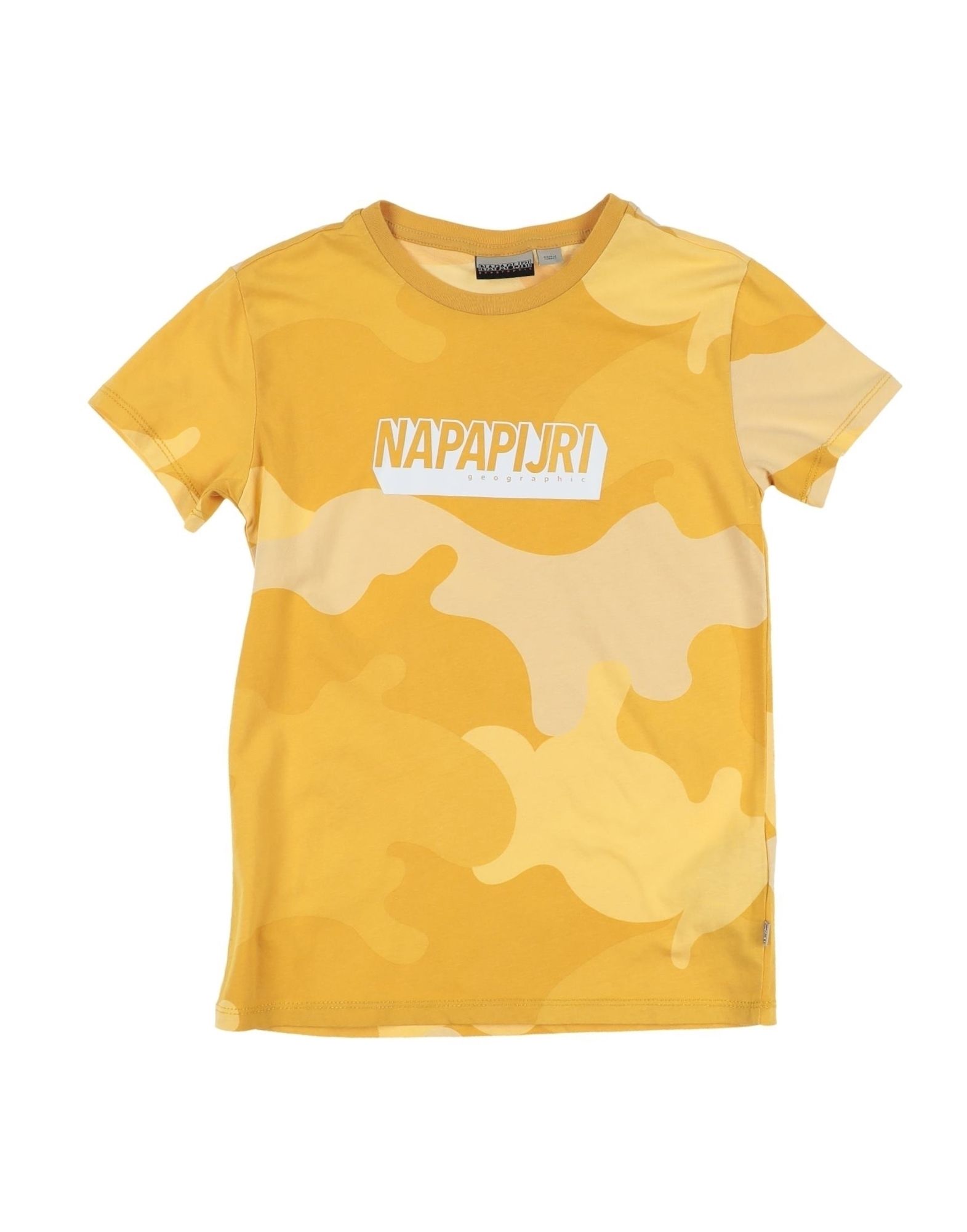 Shop Napapijri Toddler T-shirt Yellow Size 6 Cotton