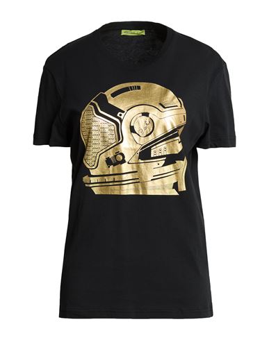 Versace Jeans Man T-shirt Black Size S Cotton