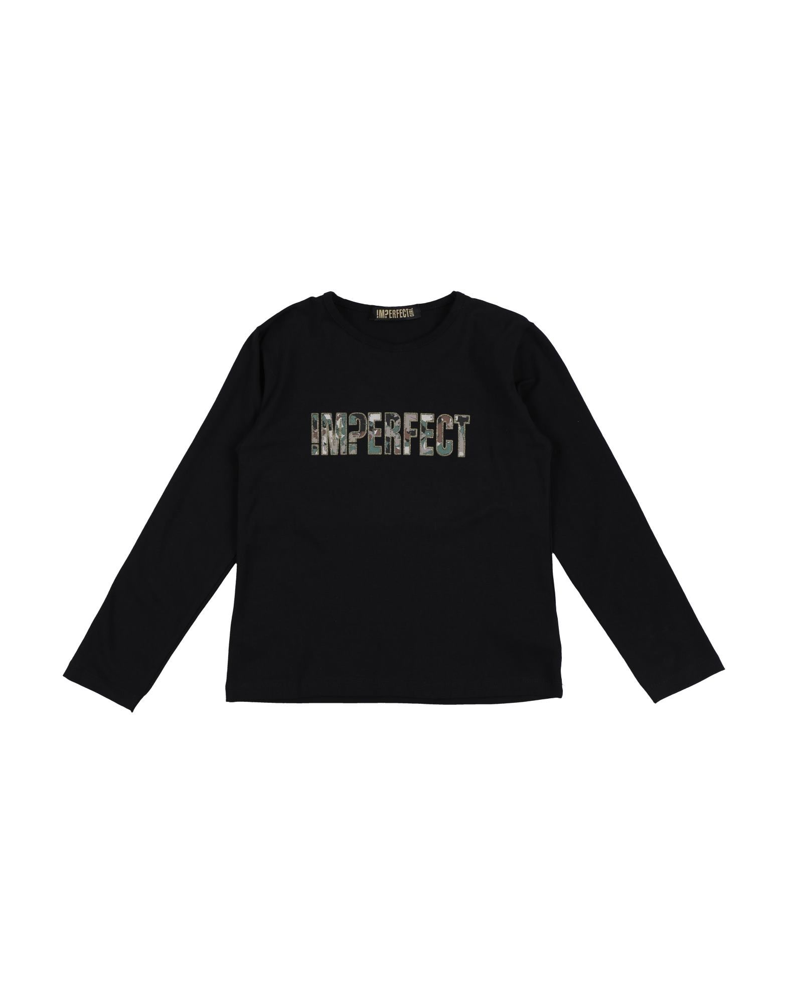 !m?erfect Kids'  Toddler Girl T-shirt Black Size 6 Cotton, Elastane
