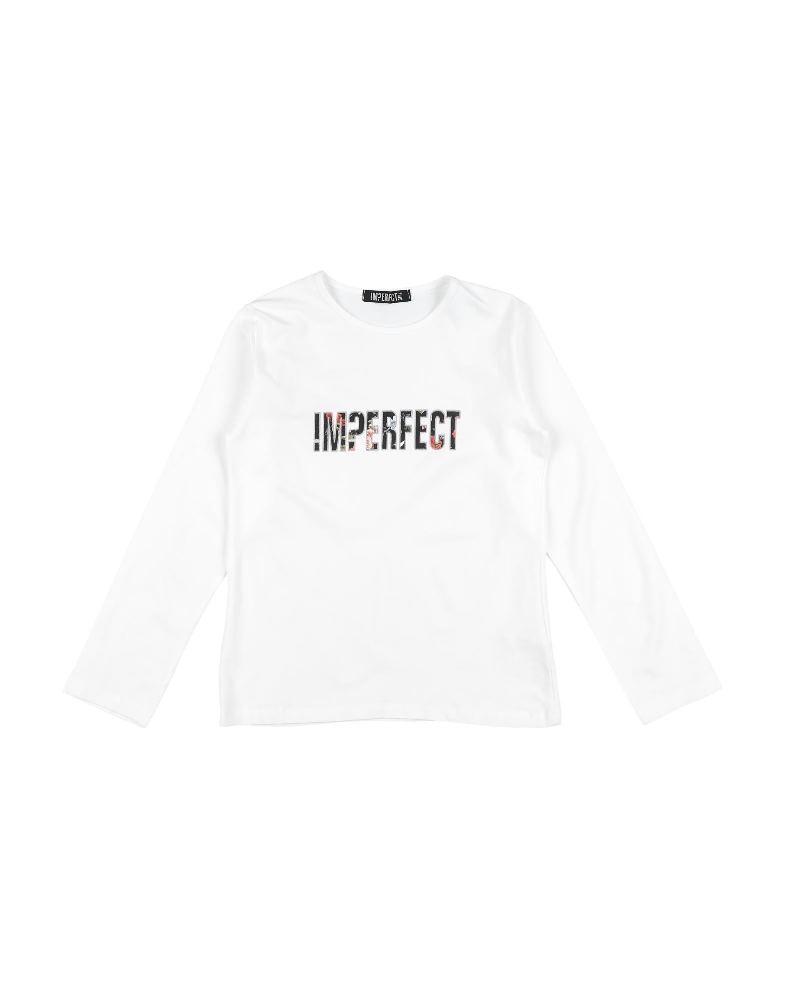 Shop !m?erfect Toddler Girl T-shirt White Size 6 Cotton, Elastane