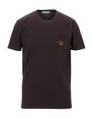 Man T-shirt Purple Size S Cotton