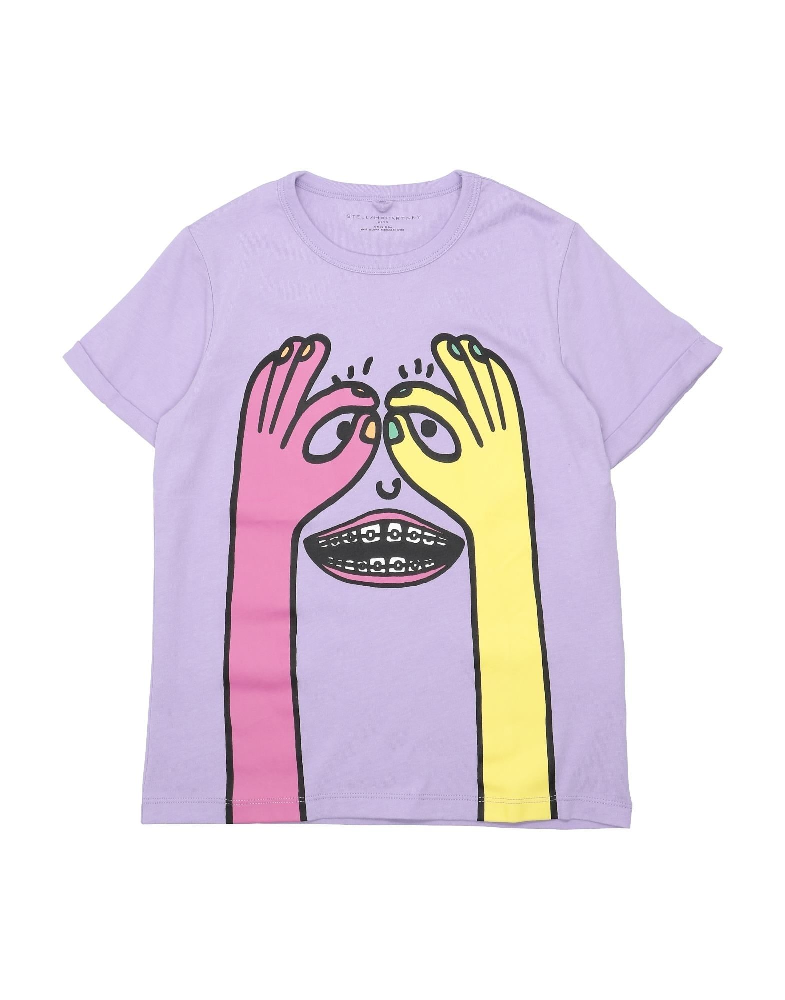 Stella Mccartney Kids T-shirts In Light Purple