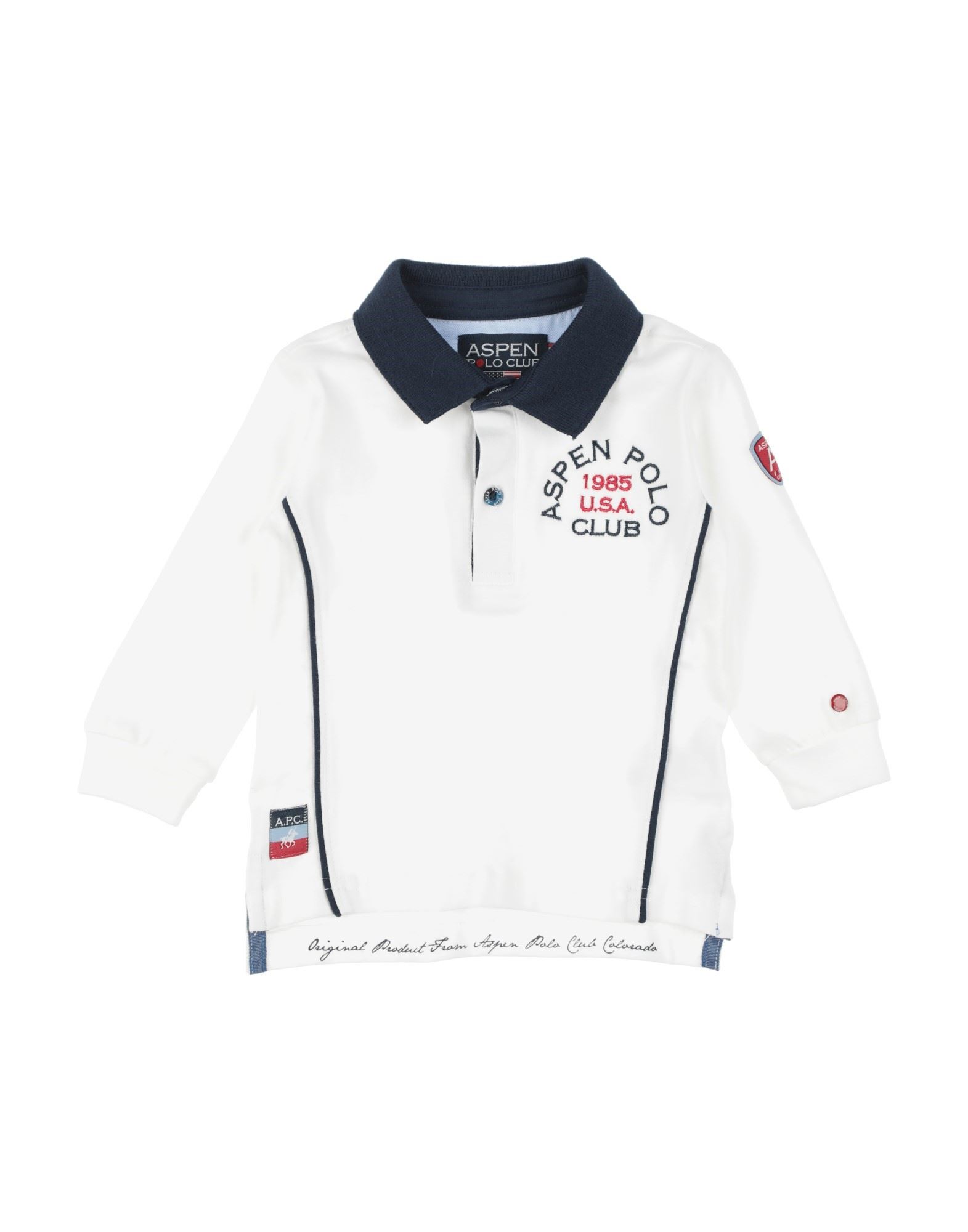 Aspen Polo Club Kids' Polo Shirts In White