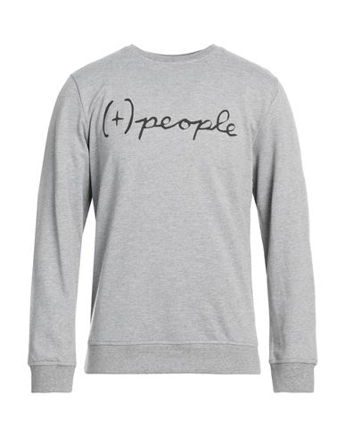 People (+)  Man Sweatshirt Grey Size Xl Cotton
