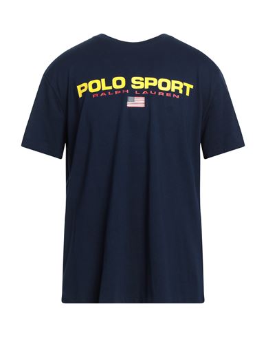 Polo Ralph Lauren Polo Sport Ralph Lauren Man T-shirt Navy Blue Size L Cotton