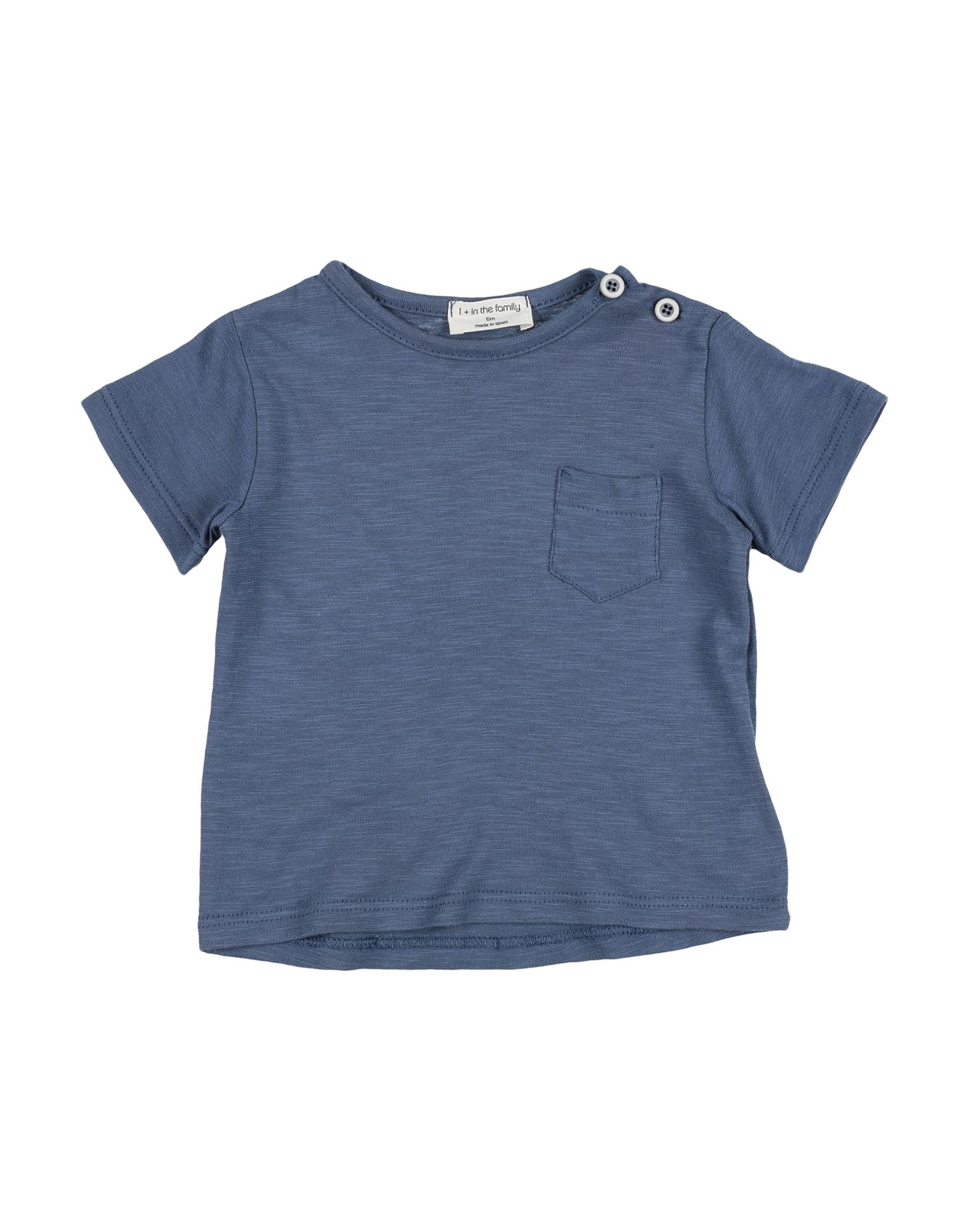 1+ In The Family Kids' T-shirts In Slate Blue