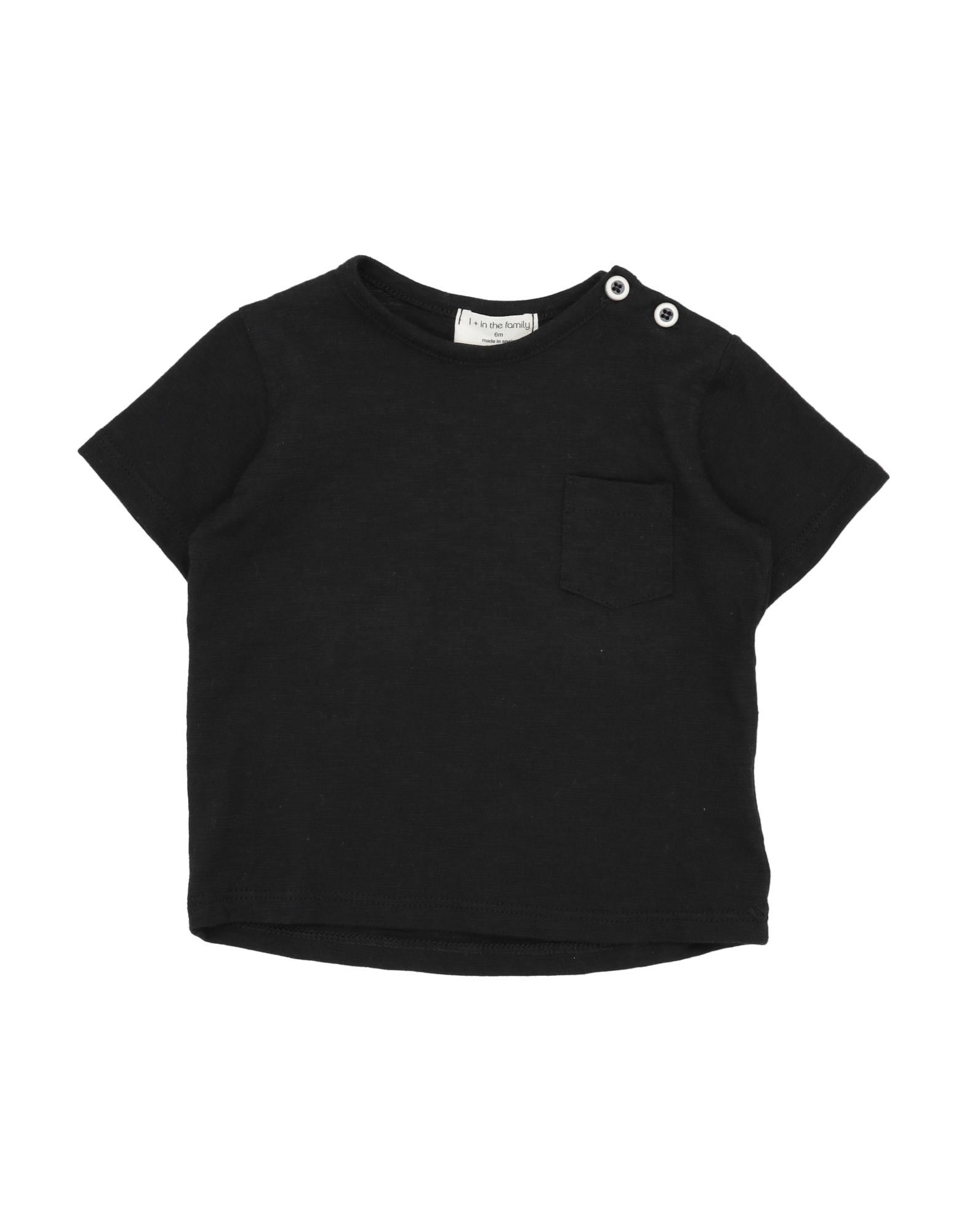 1+ In The Family Kids' T-shirts In Black
