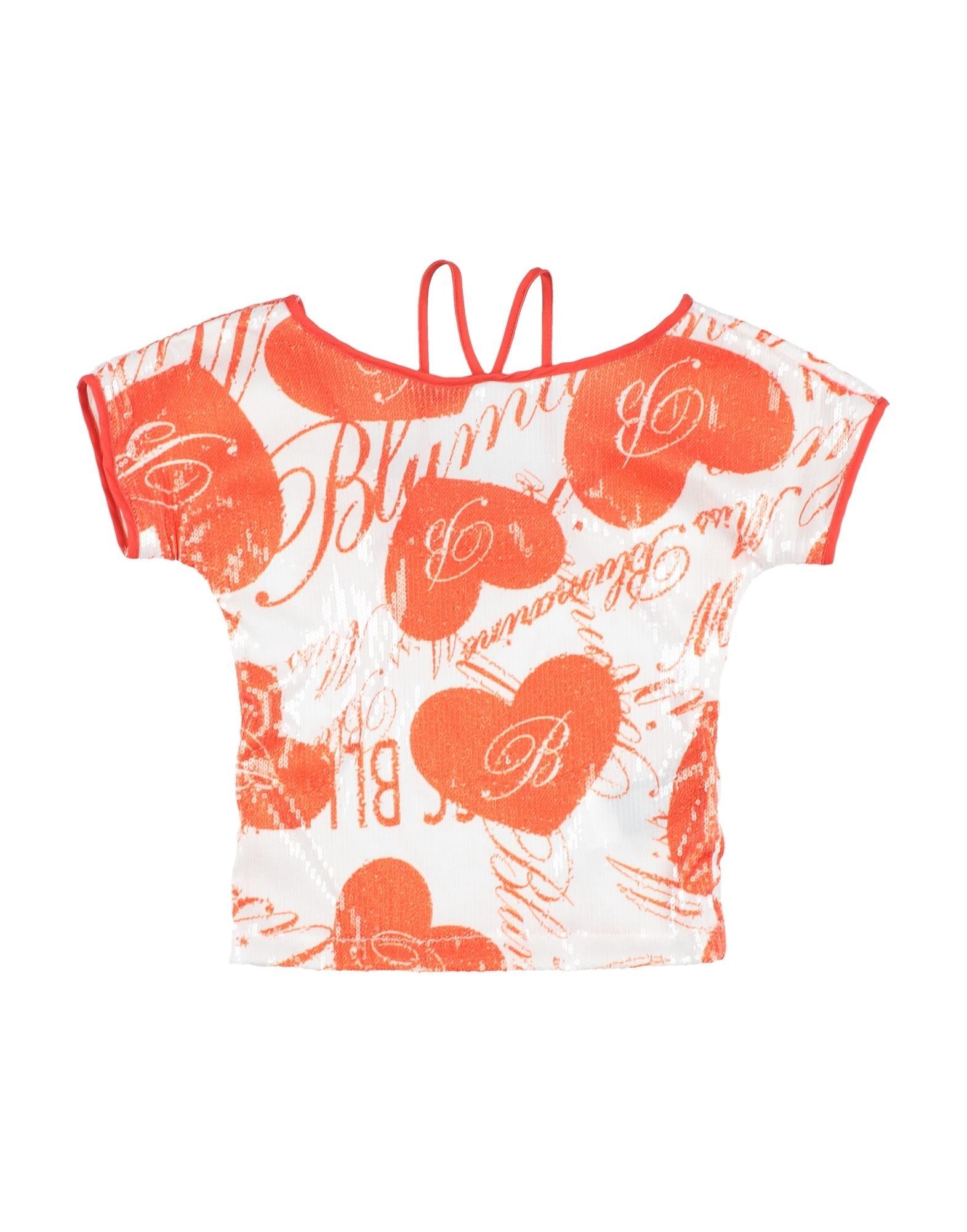 Shop Miss Blumarine Toddler Girl T-shirt Orange Size 6 Polyester