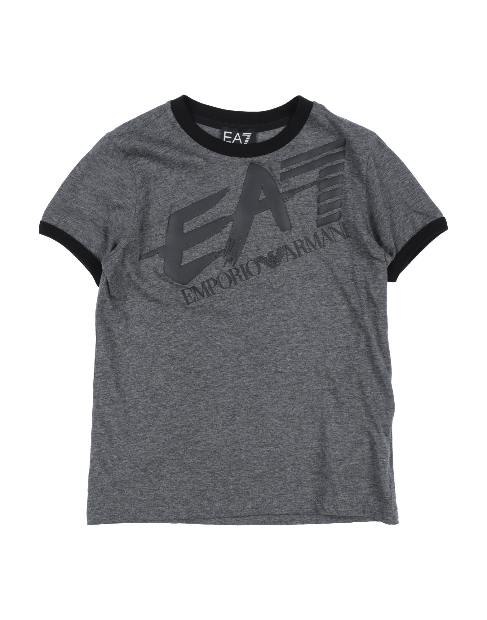 Ea7 Kids' T-shirts In Lead