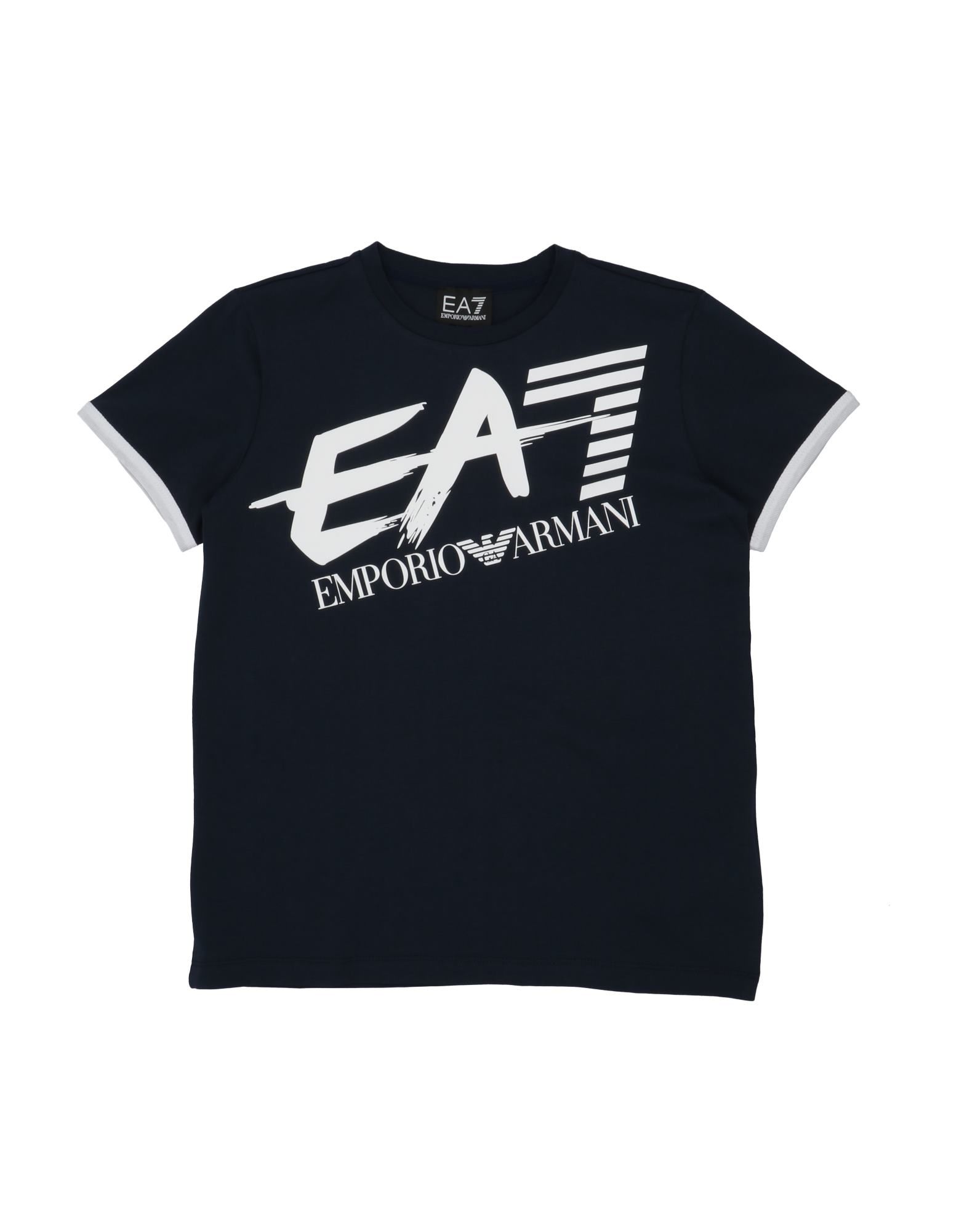 Ea7 Kids'  Toddler Boy T-shirt Midnight Blue Size 6 Cotton