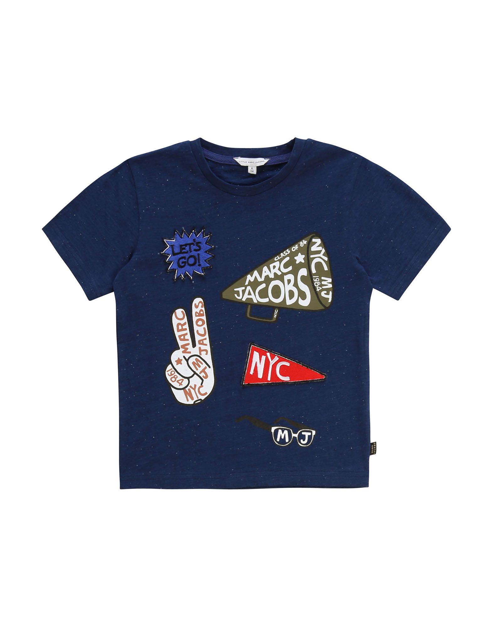 Little Marc Jacobs Kids' T-shirts In Blue