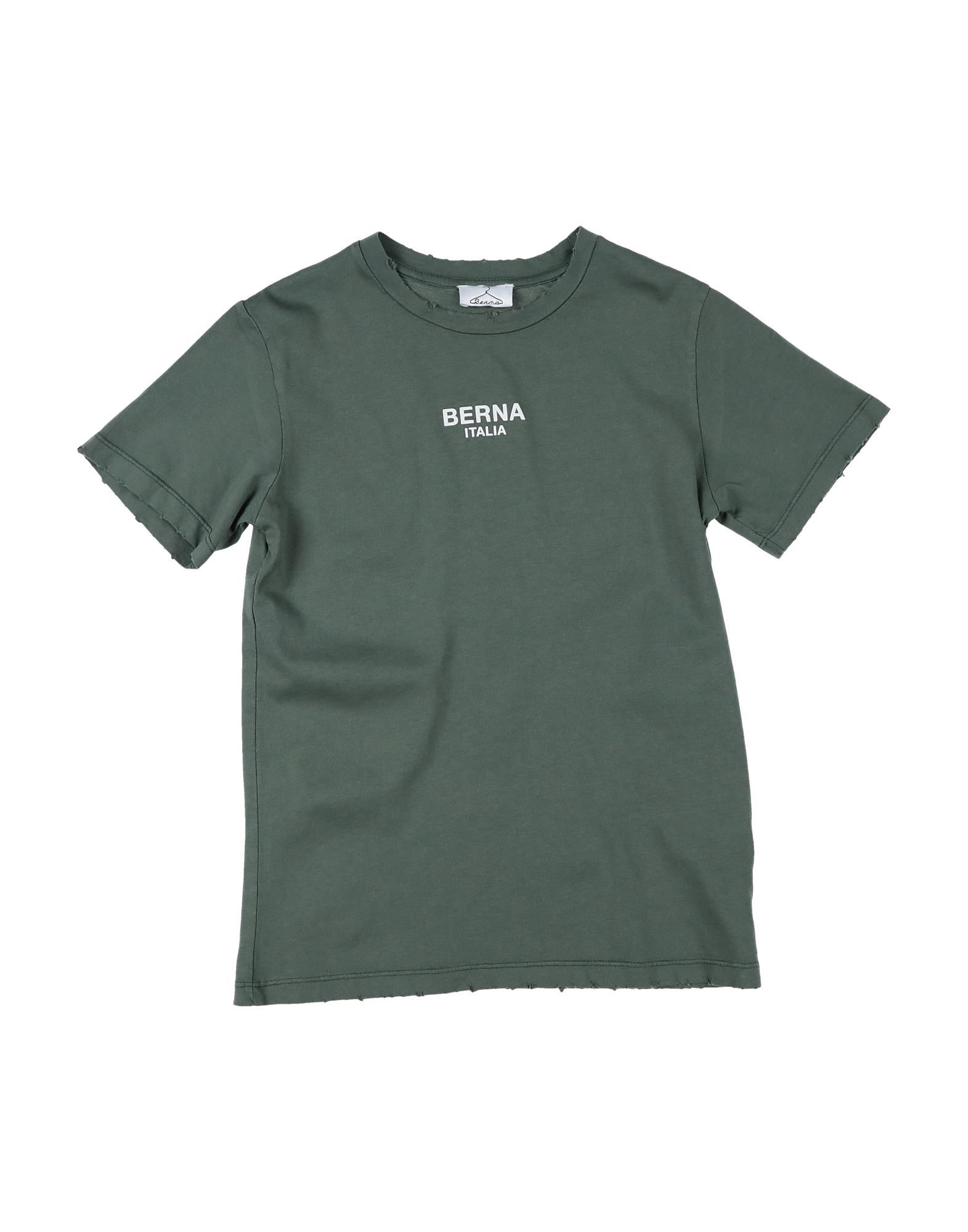 Berna Kids' T-shirts In Military Green