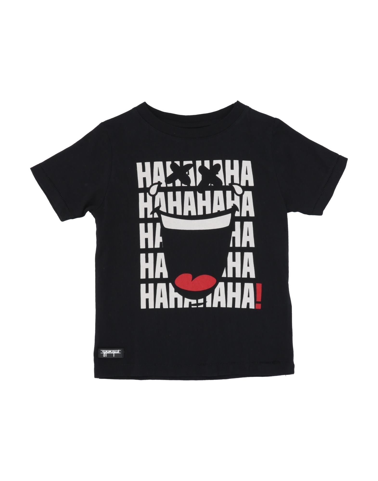 Shop Yporqué Toddler T-shirt Black Size 7 Cotton
