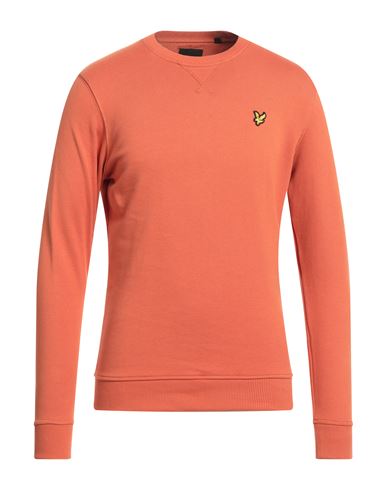 Lyle & Scott Man Sweatshirt Orange Size S Cotton In Beige