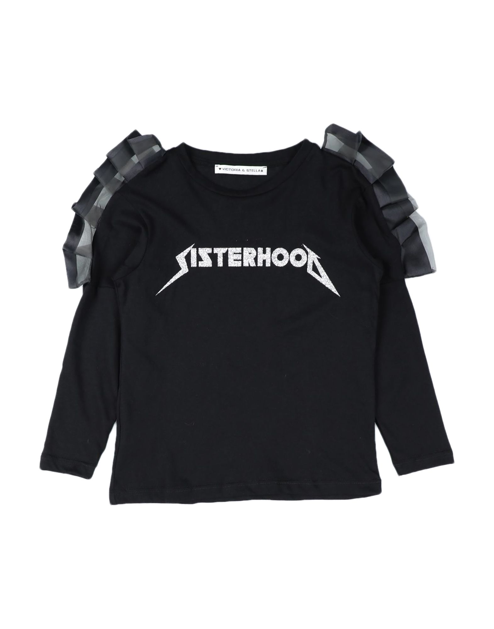 Victoria & Stella Kids' T-shirts In Black