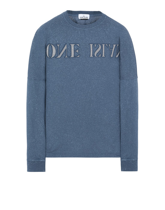Long sleeve t-shirt Man 24455 FLECK TREATMENT Front STONE ISLAND
