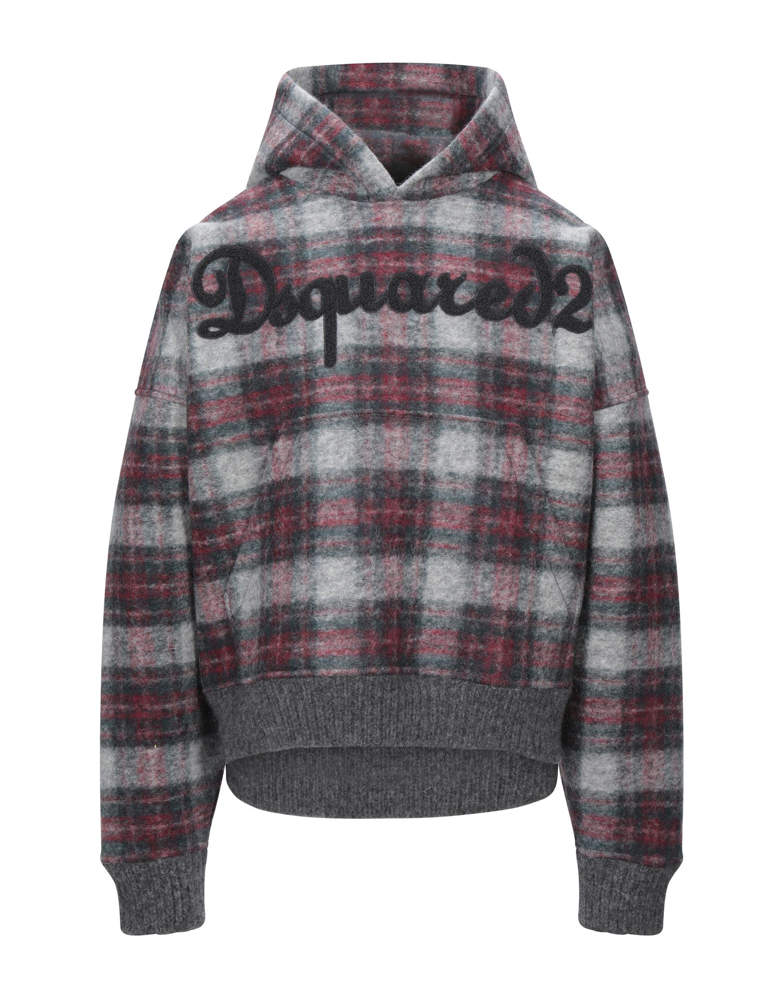 《セール開催中》DSQUARED2 メンズ スウェットシャツ グレー M レーヨン 51% / バージンウール 30% / アクリル 19% / ポリエステル / ポリウレタン