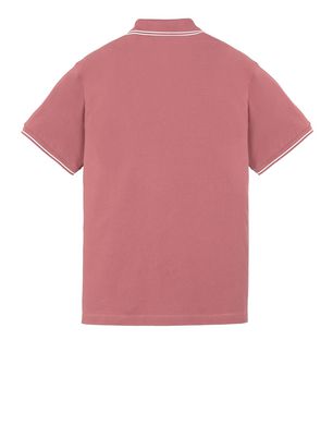 Stone island best sale pink polo shirt