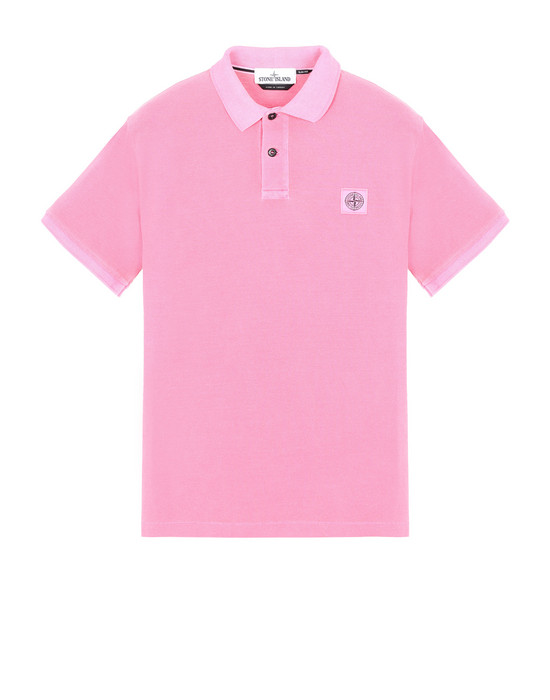 Polo shirt Man 22S67 PIGMENT DYE Front STONE ISLAND