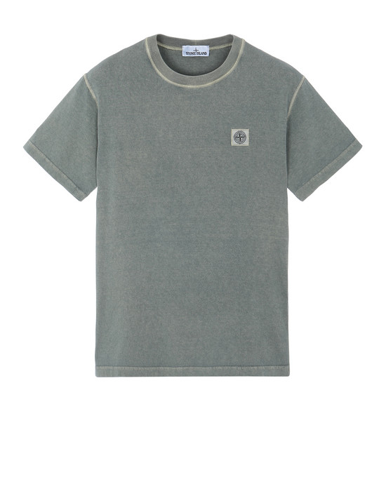 T-Shirt Herr 23742 'FISSATO' DYE TREATMENT Front STONE ISLAND
