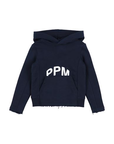 Paolo Pecora Babies'  Toddler Boy Sweatshirt Navy Blue Size 4 Cotton, Polyester