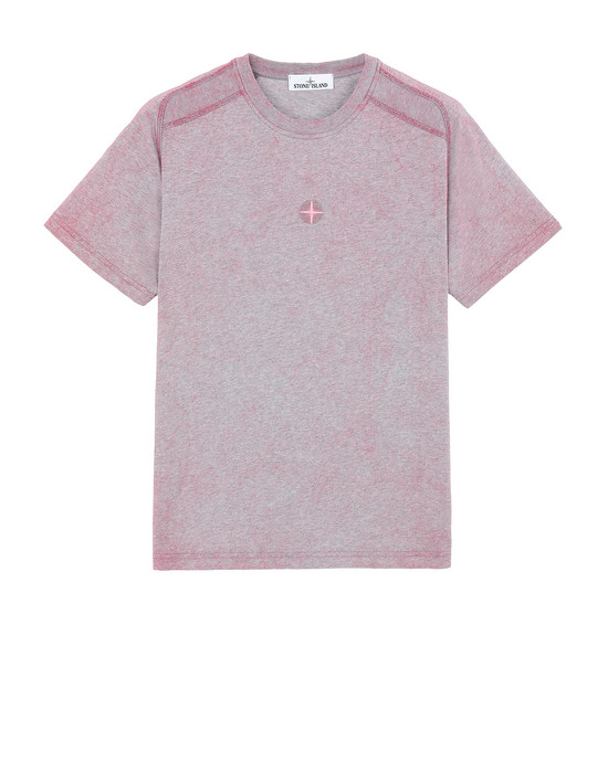 T-SHIRT A MANICHE CORTE Uomo 22893 DUST COLOUR Fronte STONE ISLAND