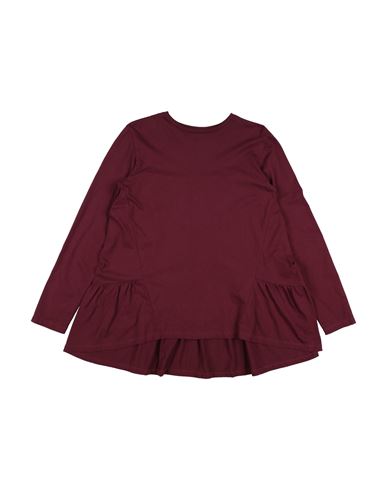 Dixie Babies'  Toddler Girl T-shirt Burgundy Size 6 Cotton In Red