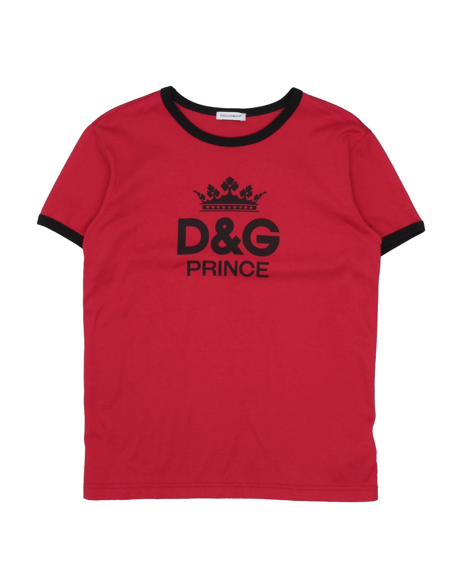 Dolce & Gabbana Kids' T-shirts In Red