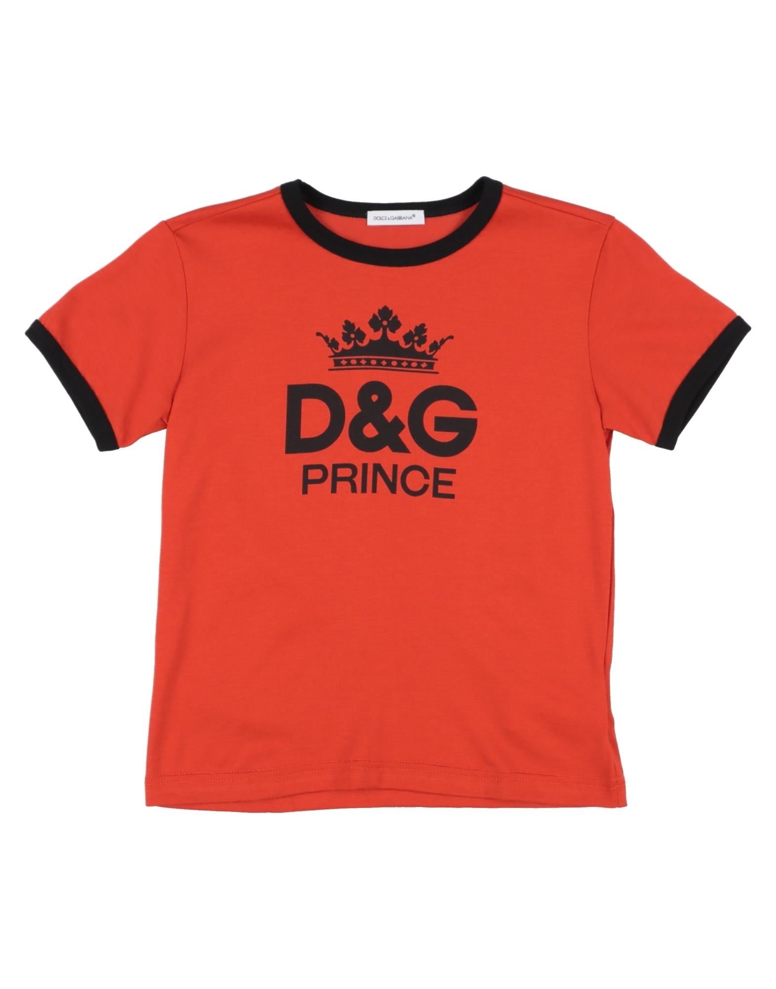 Dolce & Gabbana Kids' T-shirts In Rust