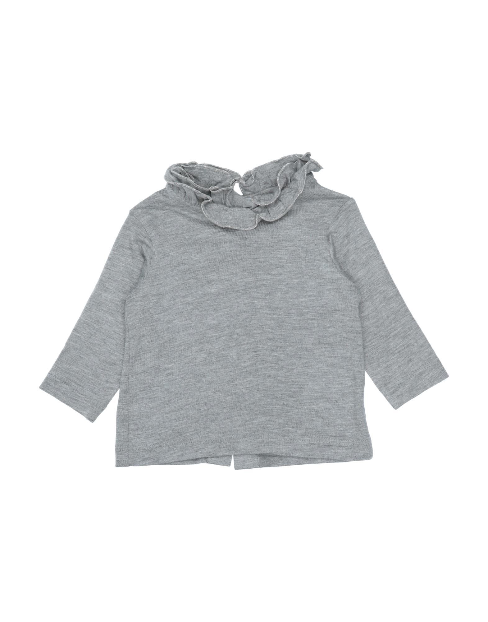 Shop Aletta Newborn Girl T-shirt Grey Size 3 Viscose, Elastane