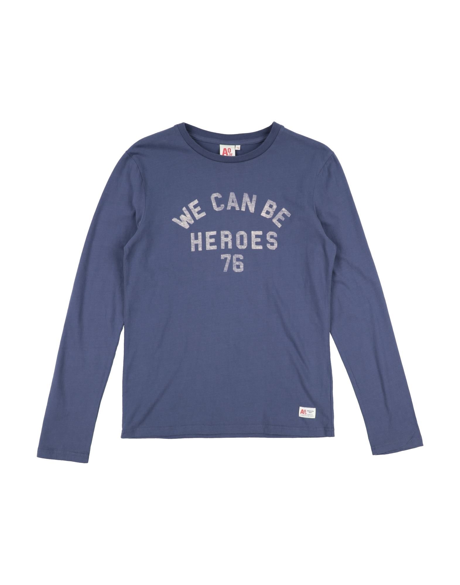 American Outfitters Kids' T-shirts In Slate Blue
