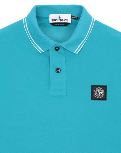 stone island polo turquoise