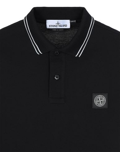 black stone island polo shirt