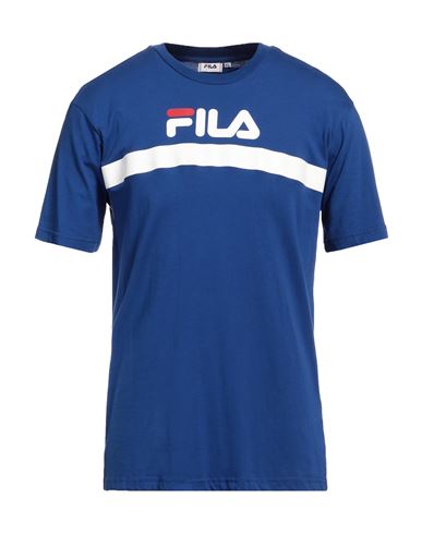 Shop Fila Man T-shirt Blue Size M Cotton